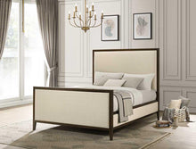 Load image into Gallery viewer, Hampshire wooden and fabric bedframe