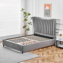 Load image into Gallery viewer, Oslo fabric plush bedframe