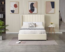 Load image into Gallery viewer, 4’6 Kildare fabric bed in cream