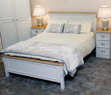 Load image into Gallery viewer, Heritage grey and oak bedframe