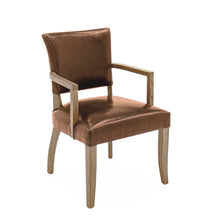 Load image into Gallery viewer, Duke leather carver chair